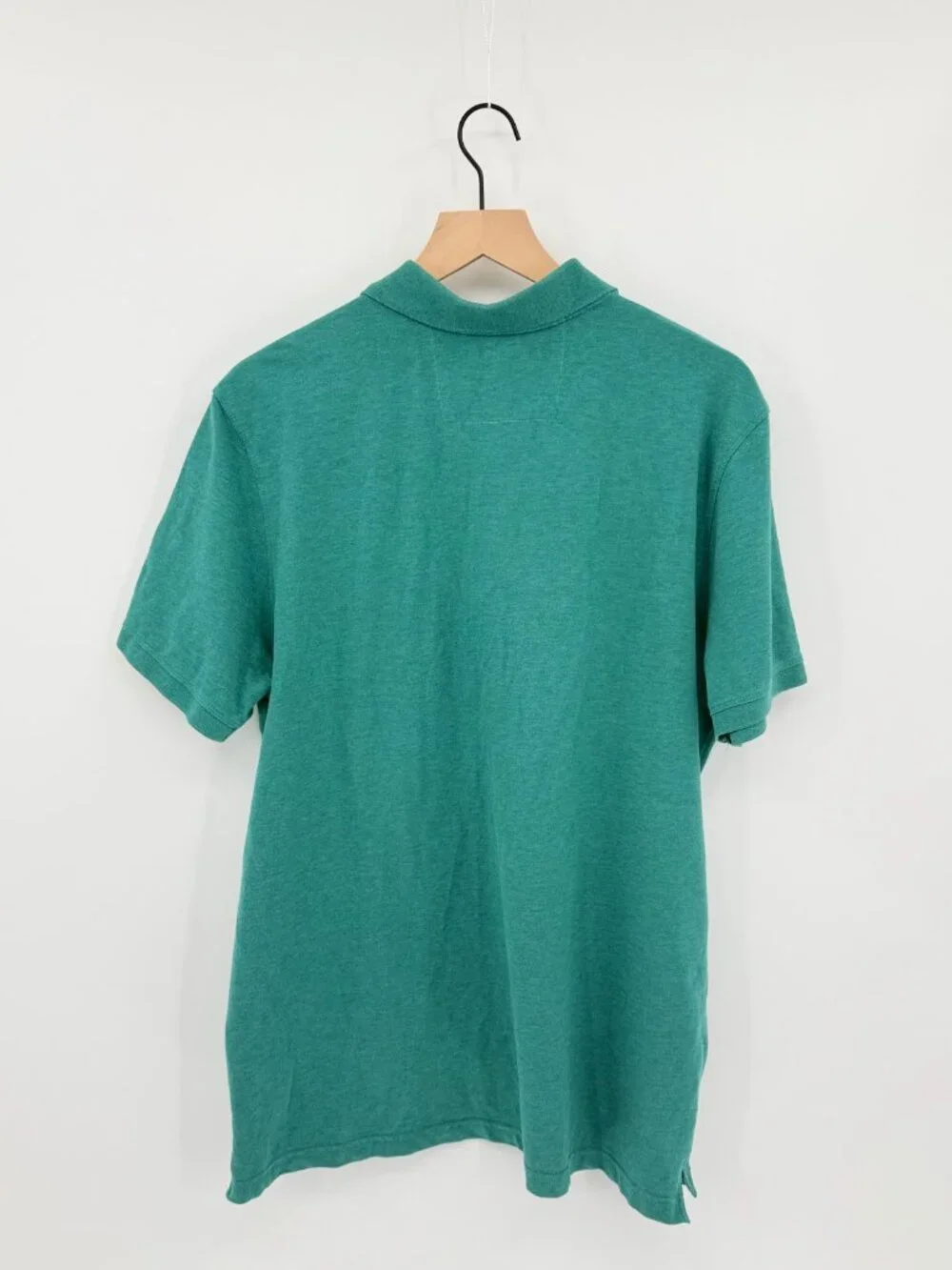 Banana Republic Polo Shirt Men XL Green Short Sleeve Elephant Logo Pique EUC